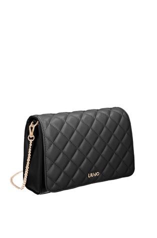 LIU JO Quilted faux-leather crossbody Black 3