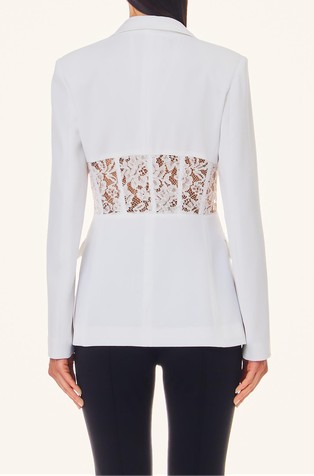 LIU JO Blazer with lace detailing Star White 2