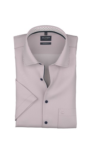 Luxor modern fit striped short-sleeved shirt