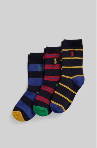 Multi-stripe 3-pack of socks