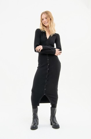 Midi knitted dress