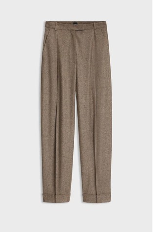 Relaxed-fit trousers in textured fabric