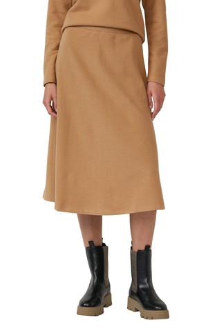 Zvončasto midi krilo iz lahke pletenine