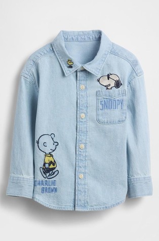 Snoopy denim srajca za malčke