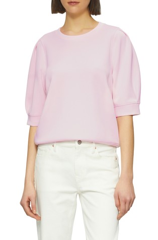 Scuba sweatshirt with short sleeves