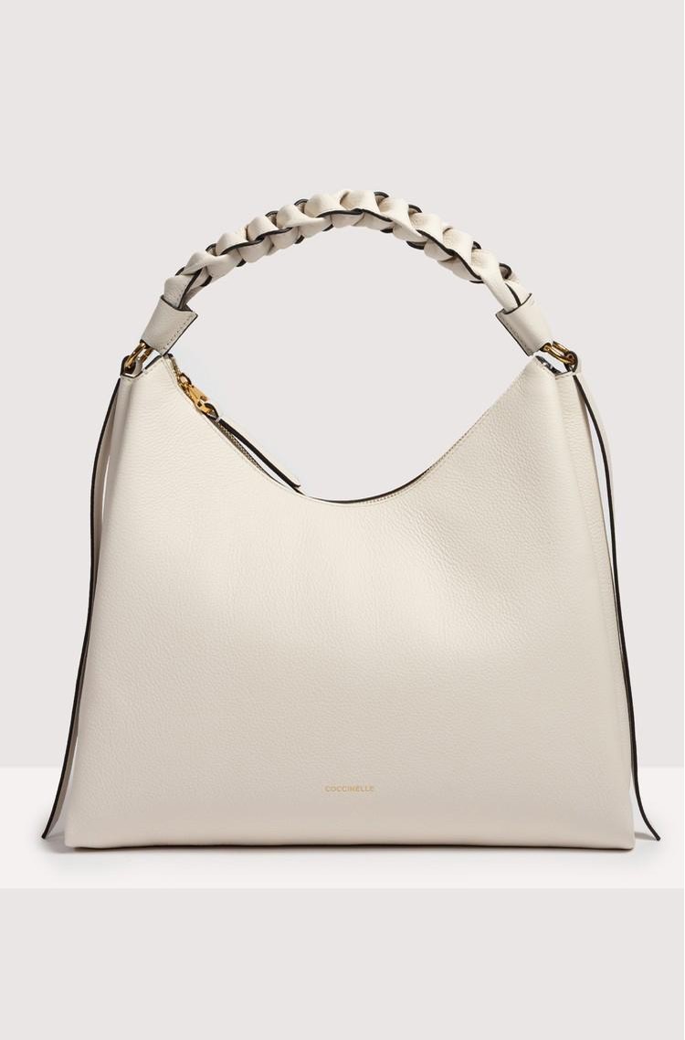 COCCINELLE Boheme shoulder bag Blanco / Skin 