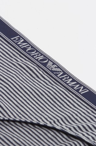 EMPORIO ARMANI Paket 2 spodnjih hlačk z logo pasom Modra - Blue 7