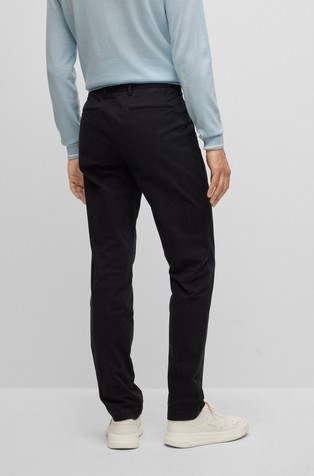 HUGO BOSS Slim fit chinos in a stretch-cotton blend Black 2
