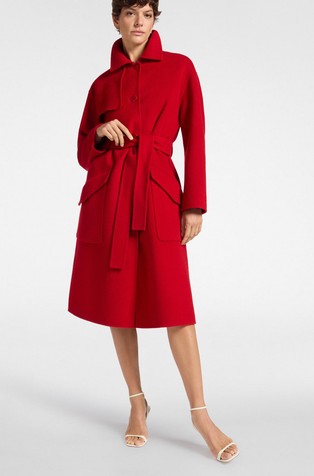 Always Myself volnen plašč s pasom