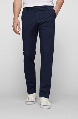 Slim fit chino hlače iz bombažnega gabardena