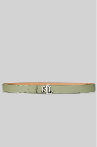 Reversible Logo-buckle Leather Belt