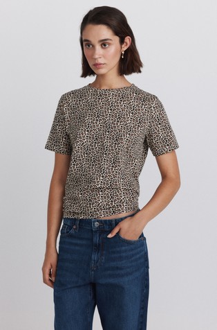 Animal print T-shirt