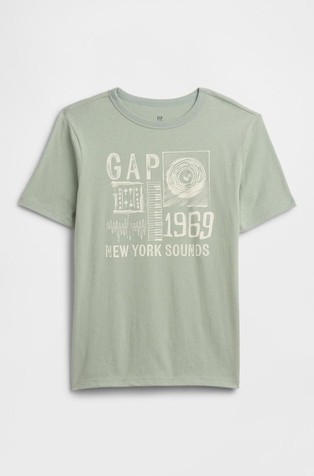 Majica s kratkimi rokavi s potiskom za dečke