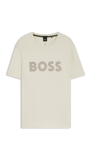 Pima-cotton T-shirt with gloss logo