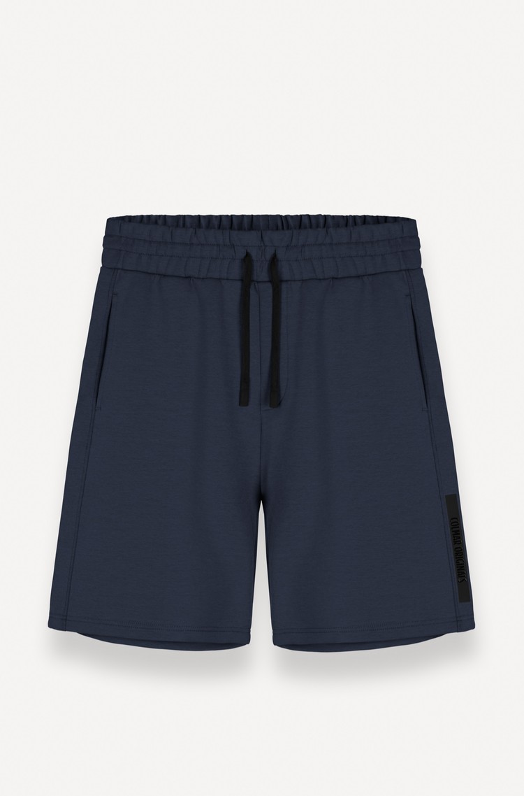 COLMAR Fleece shorts with logo tape Dark Blue 