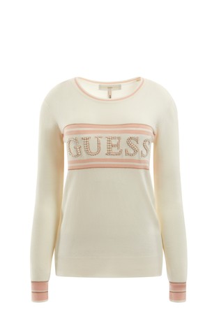 Logo sweater with contrast trims
