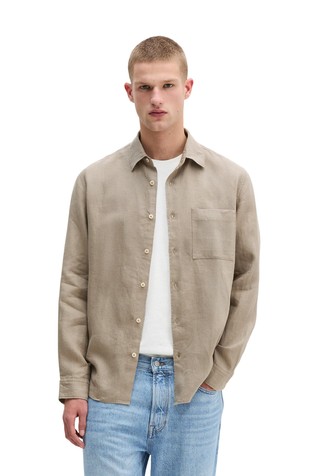 Regular fit linen shirt