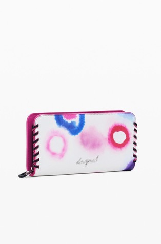 DESIGUAL Medium wallet with tie-dye print Multi 3