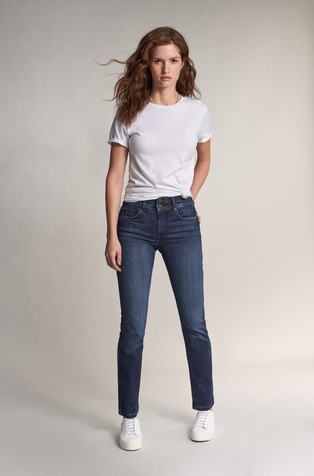 Secret Push In slim jeans with rinsed effect