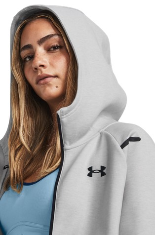 UNDER ARMOUR Unstoppable Fleece Full-Zip Hoody Mod Gray / Black 4