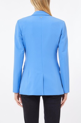 LIU JO Blazer with rhinestones on drawstring Light Blue 2