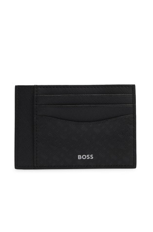Card holder with monogram pattern