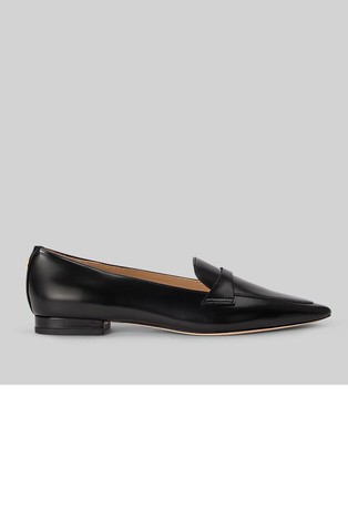 Audri Glazed Leather Loafer