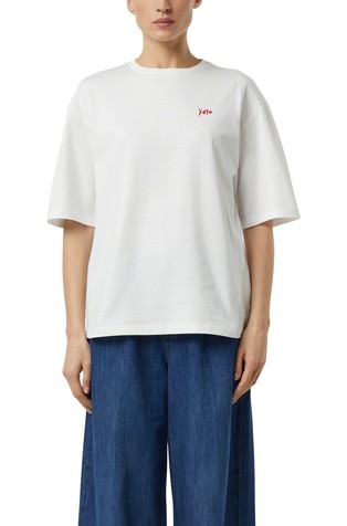 Oversized fit majica s potiskom zadaj