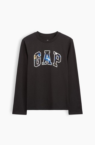 Gap logo majica z dolgimi rokavi za dečke