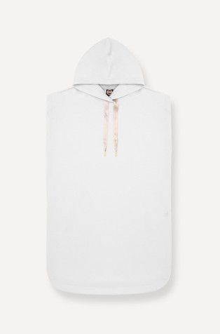 Hooded dress in modal-blend