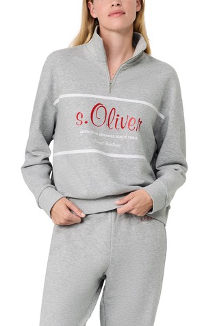 s.Oliver x Heidi Klum half-zip sweatshirt with logo