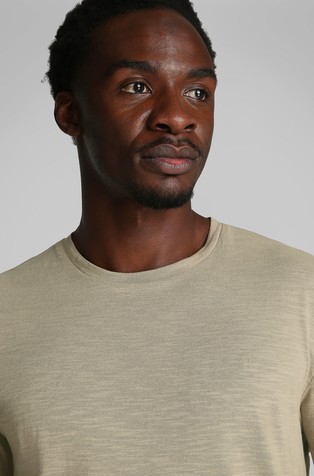CALVIN KLEIN Cotton Linen T-shirt Beige 4