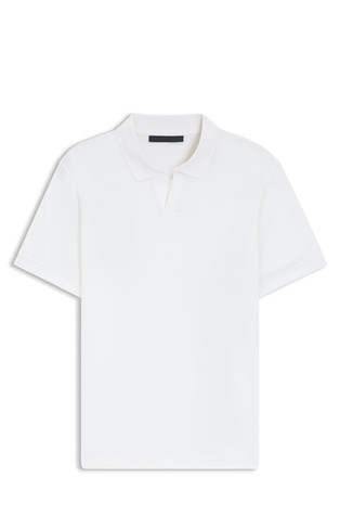 Beckham x Boss polo majica iz bombaža in svile