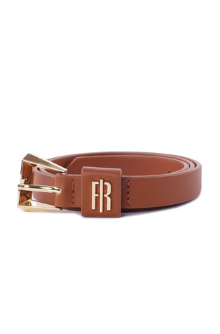 Belt with gold coloured buckle