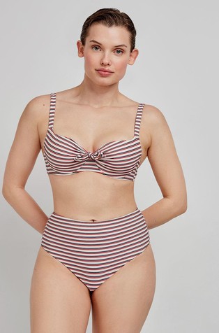 GISELA Full-cup bikini top with stripes Multi 3