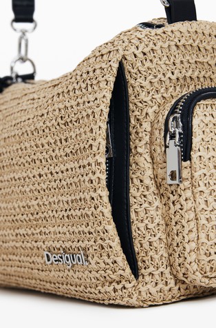 DESIGUAL S raffia bag Beige 4