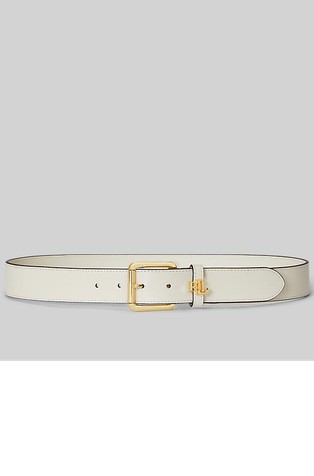 Usnjen pas z logo detajlom