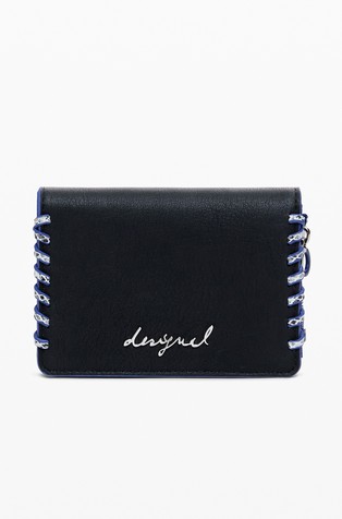Medium detachable stitched wallet