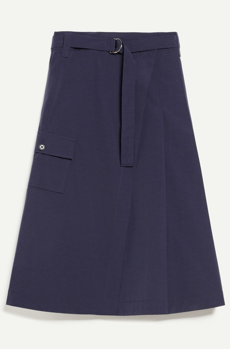 MAX&amp;CO Midi krilo na preklop Modra - Navy 
