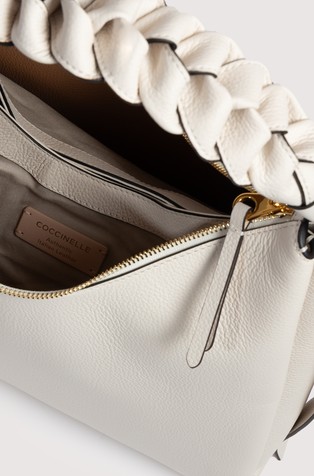 COCCINELLE Boheme shoulder bag Blanco / Skin 4