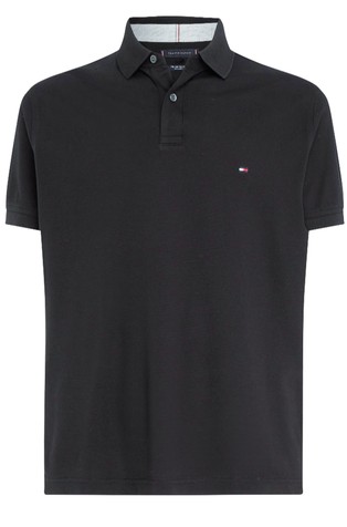 TOMMY HILFIGER 1985 regular fit polo majica Črna - Black 5