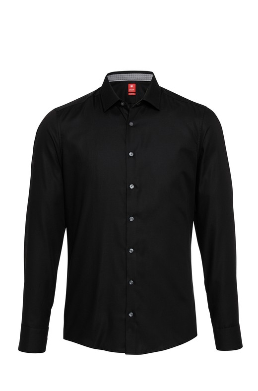 Slim fit City shirt with long sleeves PURE