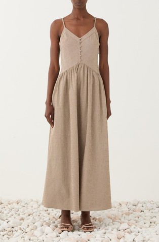 Dress with shoulder straps