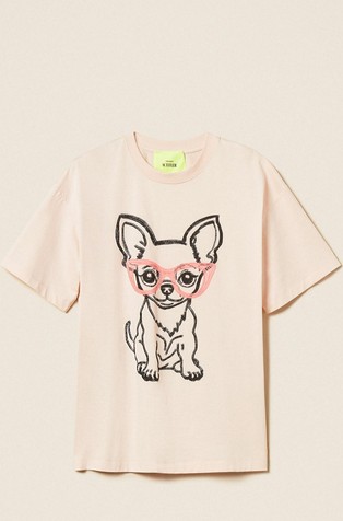 Actitude x MYFO oversized fit majica s kratkimi rokavi in potiskom