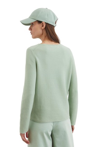 MARC O'POLO Slim fit knitted sweater made from soft organic cotton Dusty Mint 2