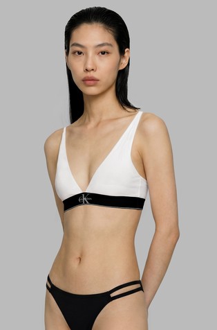 Triangle Bralette - Graphic Monogram Microfibre Stretch