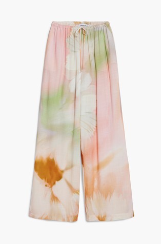 DESIGUAL Relaxed fit viscose pants Multi 6