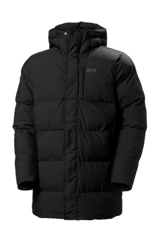HELLY HANSEN Alby daljša prešita bunda s kapuco Črna - Black 6