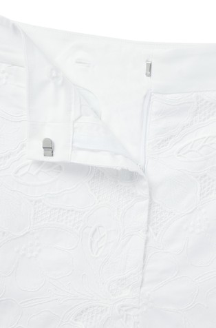 HUGO BOSS Lace shorts White 2