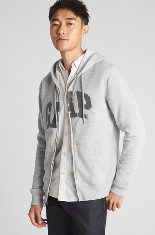 Gap logo moška jopa s kapuco